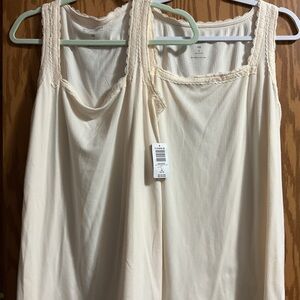 Torrid Cream Sleeveless Tank Top